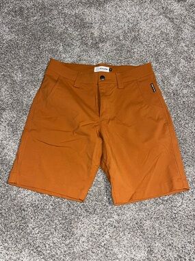 Flylow Men's 30” Rust Orange Shorts Performance Outdoors Flex